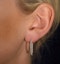 Diamond Hoop Earrings 2ct H/Si in 18K White Gold - P3487Y - image 4