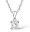 Olivia 18K White Gold Diamond Pendant Necklace 0.33CT H/SI - image 1