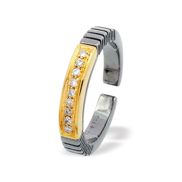 18K Gold Titanium Ring SIZE O - Image 1