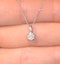 Galileo 0.50ct Look Diamond 0.18ct And Platinum Solitaire Necklace - image 3