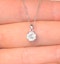 Galileo 1.00ct Look Diamond 0.41ct And Platinum Solitaire Necklace - image 4