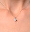 Galileo 1.00ct Look Diamond 0.41ct And Platinum Solitaire Necklace - image 3