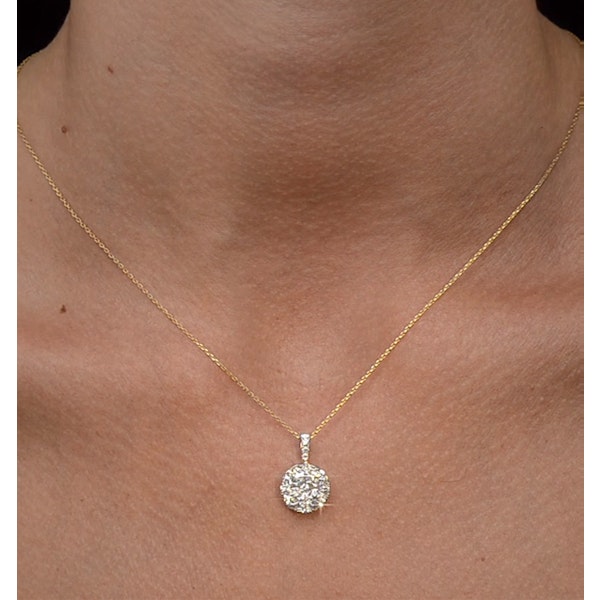 Diamond Grande Galileo 2.15CT Pendant Necklace in 18K Gold - R4649 - Image 2