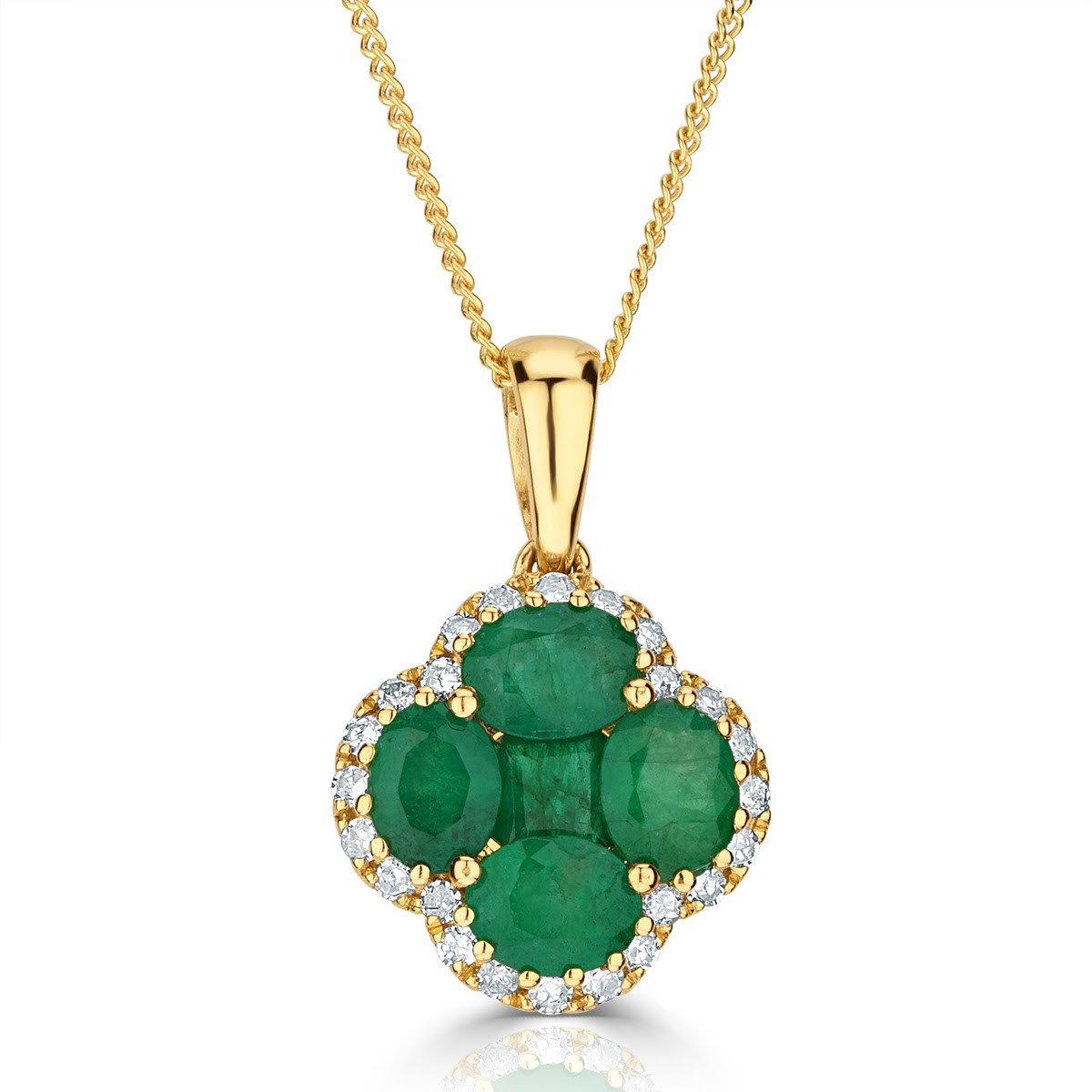 Diamond emerald necklace designs shop
