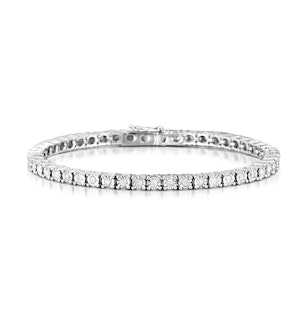 Silver Diamond Set 1.00ct Tennis Bracelet