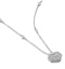 Vintage Heart Locket Lab Diamond Necklace White Topaz in 925 Silver - image 3