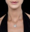 Vintage Heart Locket Lab Diamond Necklace White Topaz in 925 Silver - image 2