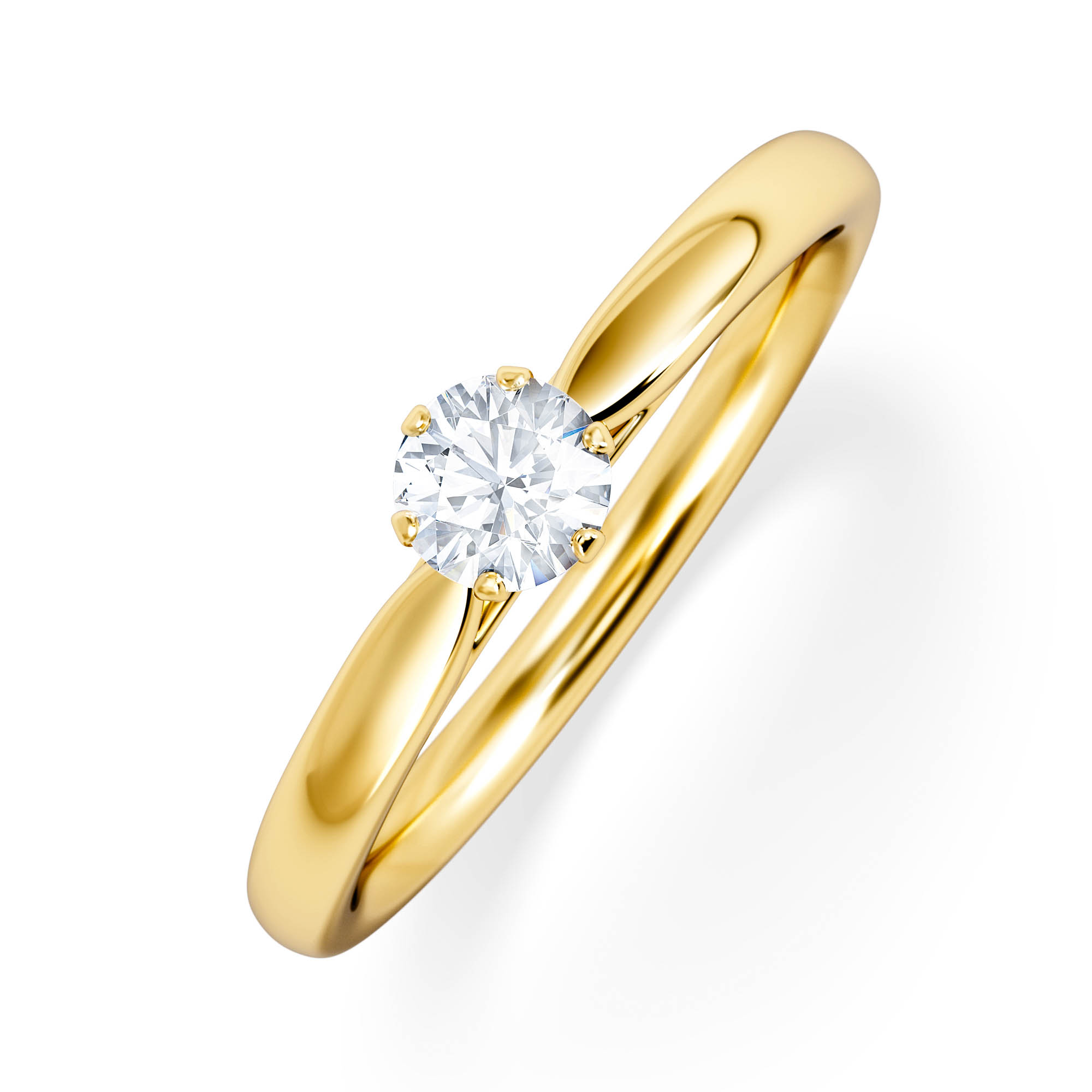 Low Set Round Diamond Engagement Rings The Diamond Store