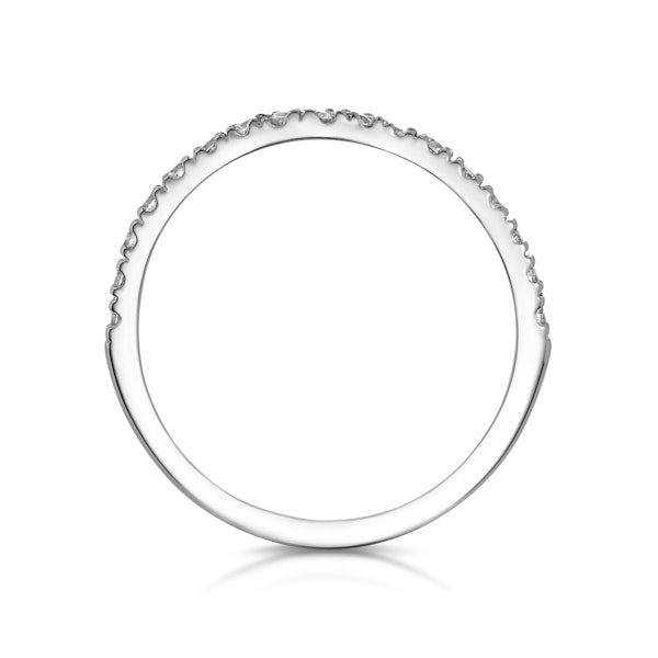 Lily Matching Wedding Band 0.45ct H/Si Diamond in 18K White Gold SIZES AVAILABLE N.5 - Image 2