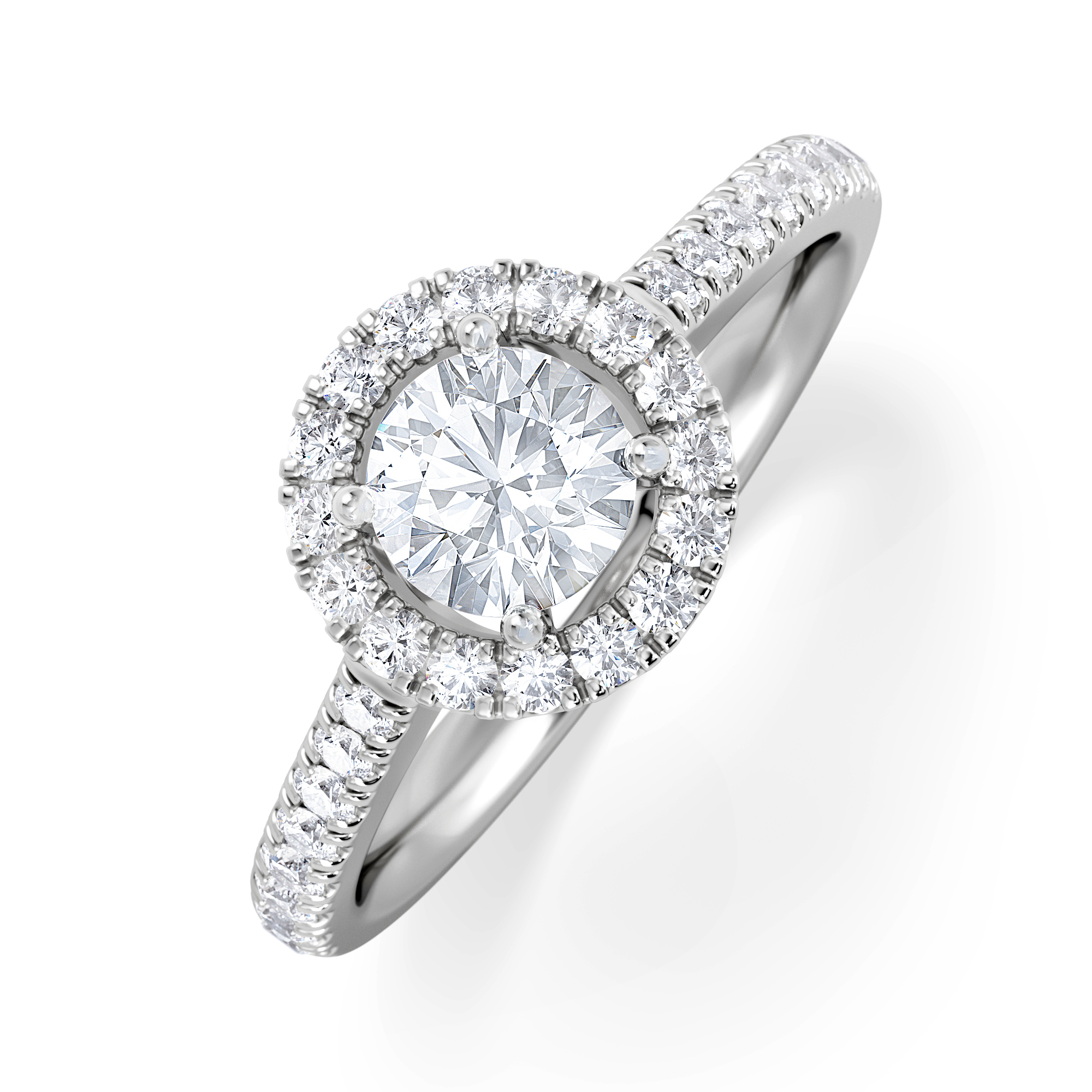 Ella halo diamond engagement ring discount