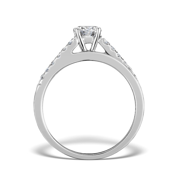 Sidestone Lab Diamond Ring Celestine 0.65ct F/VS 18K White Gold - Image 2