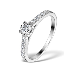Sidestone Lab Diamond Ring Adelle 0.85ct H/Si2 Platinum
