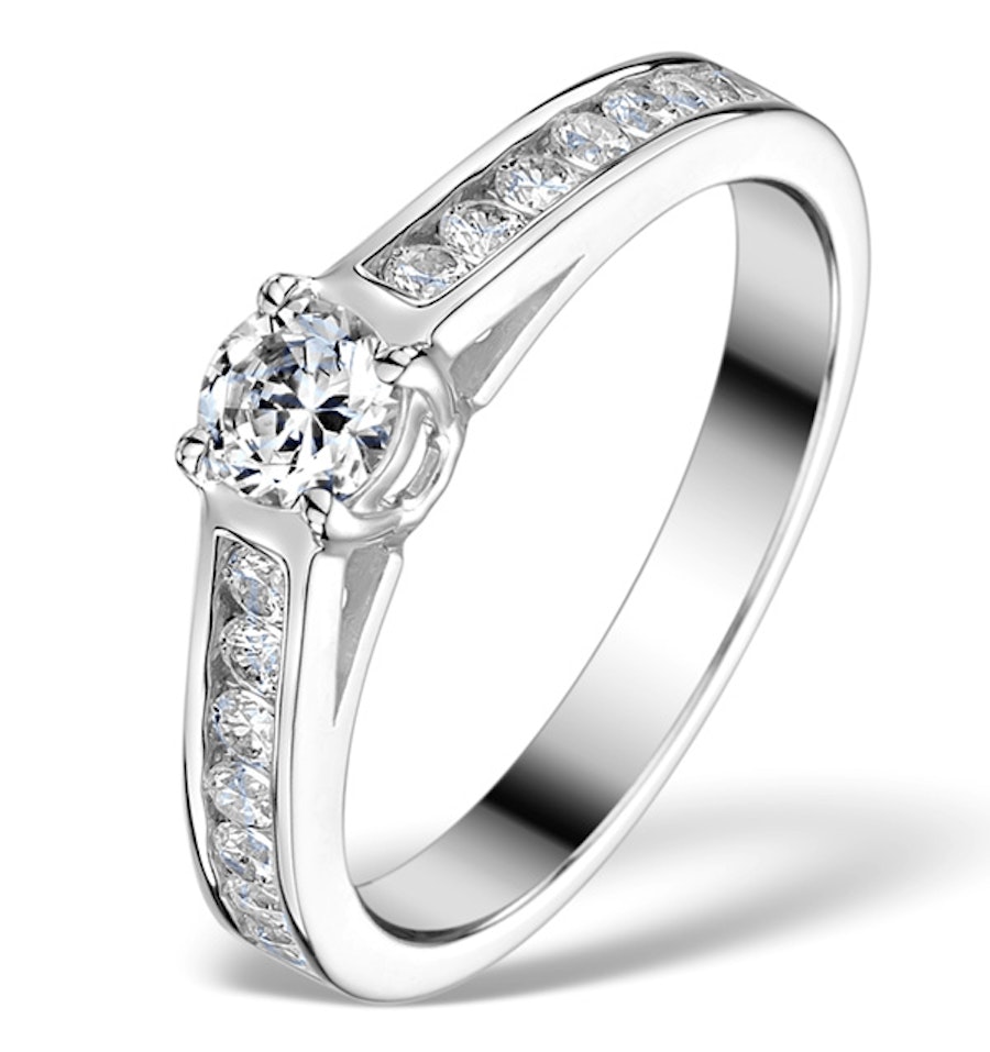 Sidestone Lab Diamond Ring Alexa 0.95ct G/Vs1 Platinum Item NDUT47HXU3S