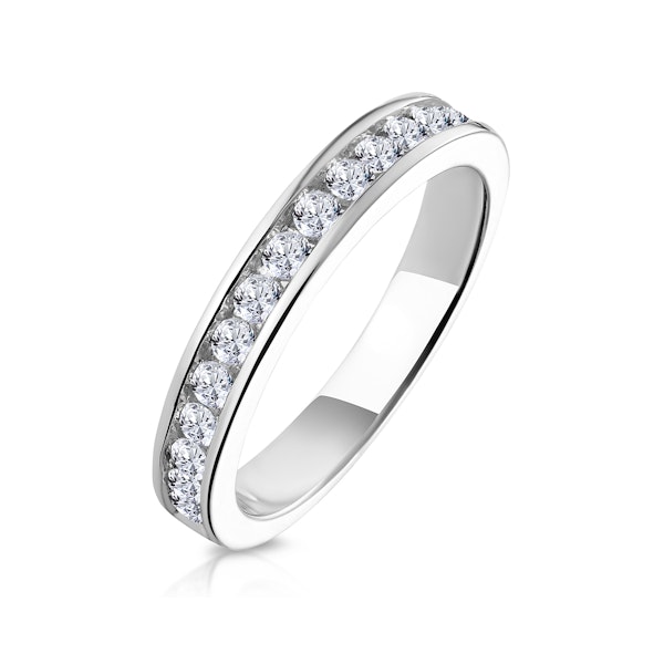 Alexa Matching Wedding Band 0.55ct H/Si Diamond in 18K White Gold - Image 1