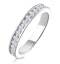 Alexa Matching Wedding Band 0.55ct H/Si Diamond  in 18K White Gold - image 1