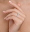 Sidestone Engagement Ring Nova 1.20ct SI2 Pave Diamonds 18K White Gold - image 3