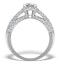 Sidestone Lab Diamond Ring Nova 1.20ct H/Si1 Pave Platinum - image 2