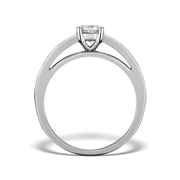 Sidestone Lab Diamond Ring Eleri 0.90ct H/Si1 Princess Platinum - Image 2