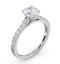 Natalia Lab Diamond Engagement Side Stone Ring 18KW Gold 2.50CT G/VS1 - image 4