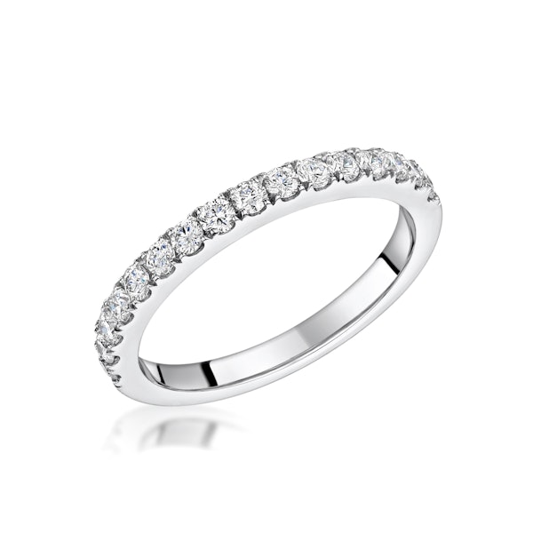 Natalia Matching 2MM Wedding Band 0.50ct H/Si Diamonds in Platinum - Image 1