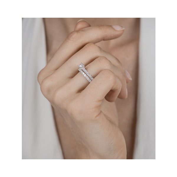 Natalia Matching 2MM Wedding Band 0.50ct H/Si Diamonds in Platinum - Image 2