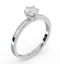 Charlotte GIA Diamond Engagement Side Stone Ring 18KW Gold 0.65CT SI2 - image 4