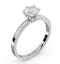 Charlotte GIA Diamond Engagement Side Stone Ring 18KW Gold 1.10CT VS2 - image 4