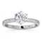 Charlotte GIA Diamond Engagement Side Stone Ring 18KW Gold 1.20CT VS2 - image 3