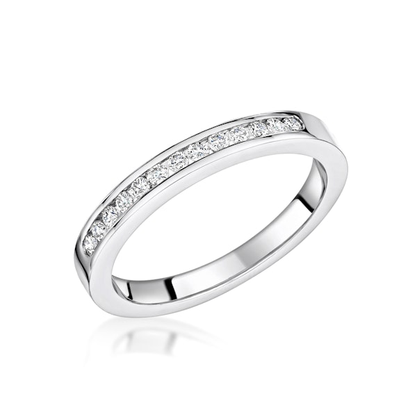 Charlotte 2.6MM Wedding Band 0.15ct H/Si Diamonds Platinum - Image 1