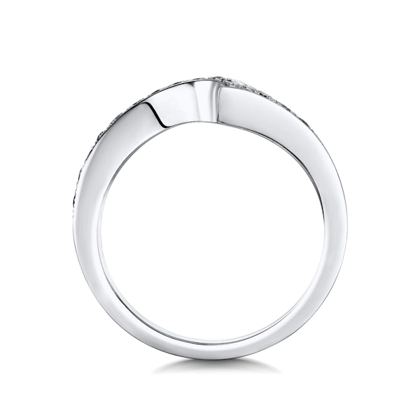 Anais Matching 2.3mm Wedding Band 0.20ct H/Si Diamonds in Platinum - Image 3