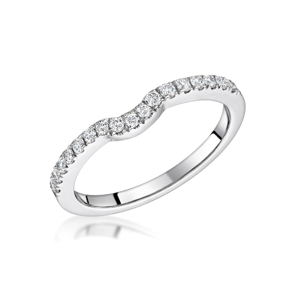Carly Matching 2mm Wedding Band 0.25ct H/Si Diamonds in 18KW Gold - Image 1