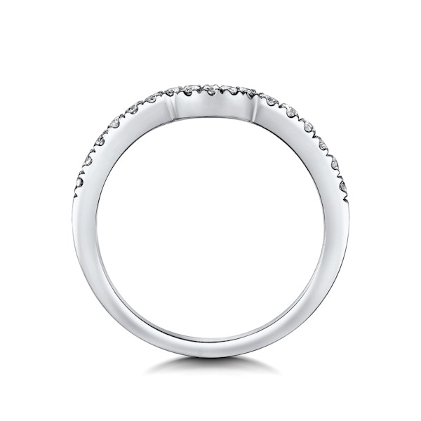 Carly Matching 2mm Wedding Band 0.25ct H/Si Diamonds in Platinum - Image 3
