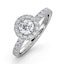 Alessandra GIA Diamond Engagement Ring 18KW Gold 1.10CT G/SI1 - image 1