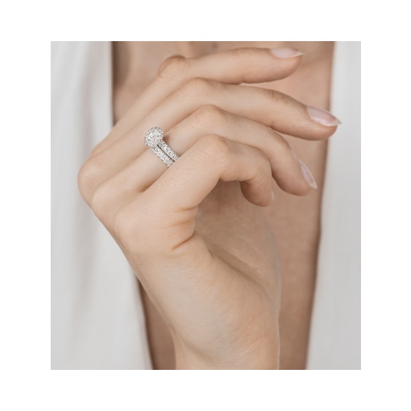 Alessandra Matching 2.6mm Wedding Band 0.42ct H/Si Diamonds Platinum - Image 2