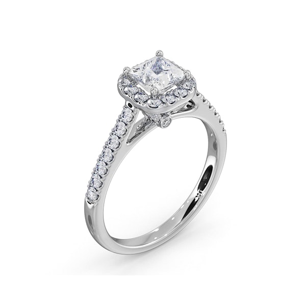 Roxy GIA Diamond Engagement Side Stone Ring in Platinum 1.22CT G/SI1 - Image 4
