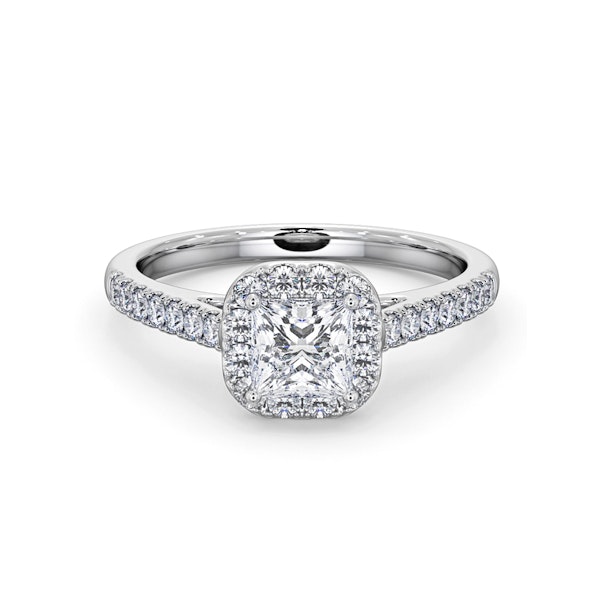 Roxy GIA 1.22CT G/SI1 Diamond Engagement Side Stone Ring in 18KW Gold - Image 3