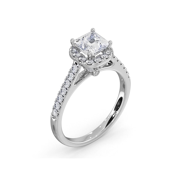 Roxy Lab Diamond Engagement Side Stone Ring 18KW Gold 1.58CT F/VS1 - Image 4