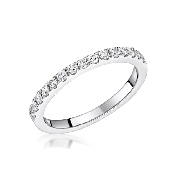 Roxy Matching 2MM Wedding Band 0.36ct H/Si Diamonds in Platinum - Image 1