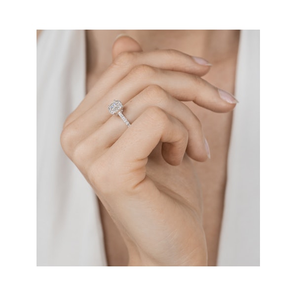 Roxy Diamond Engagement Side Stone Ring in Platinum 0.98CT G/VS2 - Image 2