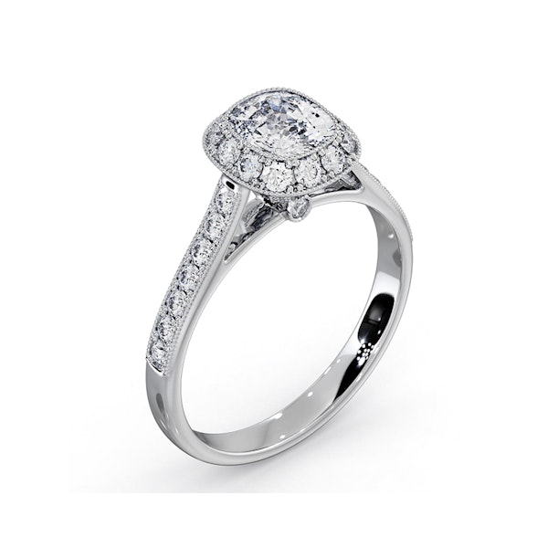 Danielle GIA Diamond Engagement Side Stone Ring 18KW Gold 1.50CT G/VS2 - Image 4
