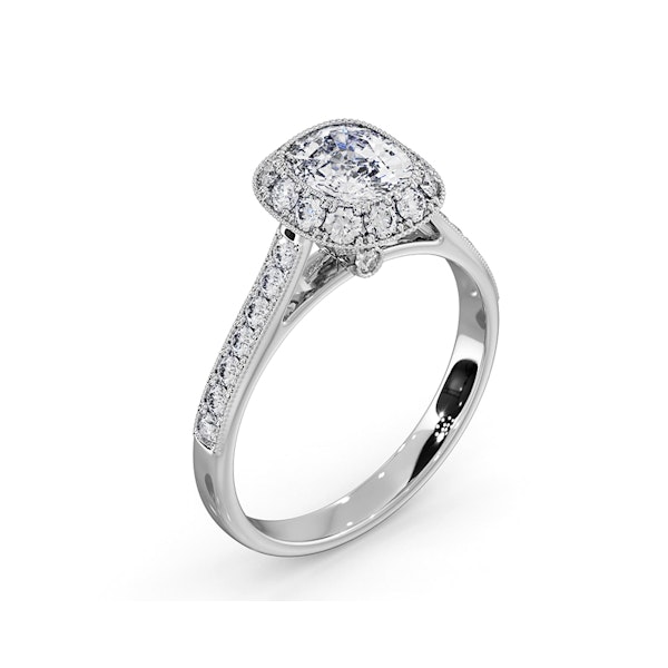 Danielle Lab Diamond Engagement Side Stone Ring Platinum 2.10CT F/VS1 - Image 4