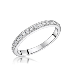 Danielle Matching 2.8mm Wedding Band 0.38ct H/Si Diamonds in 18KW Gold SIZE J
