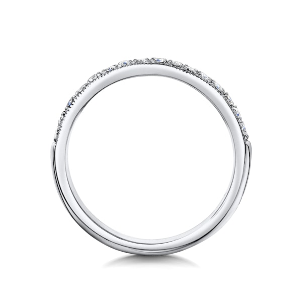 Danielle Matching 2.8mm Wedding Band 0.30ct H/Si Diamonds in Platinum - Image 3