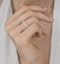 Isabella Yellow Diamond Halo Engagement Ring 0.53ct in 18K White Gold - image 2