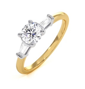 Isadora Diamond Engagement Ring 18KY 0.65ct G/VS1