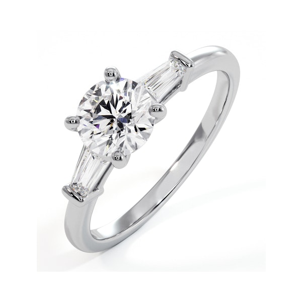 Isadora GIA Diamond Engagement Ring Platinum 0.90ct G/SI2 - Image 1