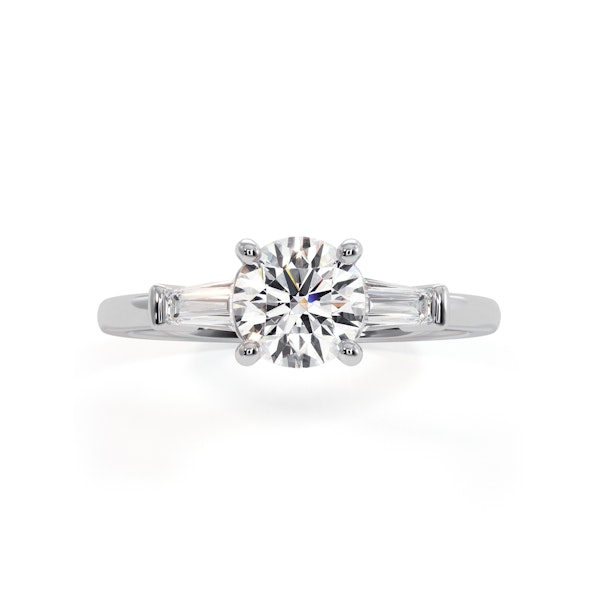 Isadora GIA Diamond Engagement Ring Platinum 0.90ct G/VS1 - Image 2