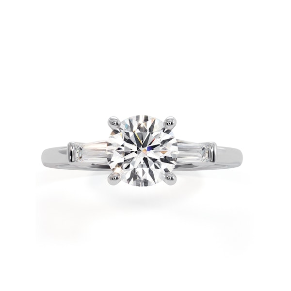 Isadora GIA Diamond Engagement Ring Platinum 1.10ct G/VS1 - Image 2