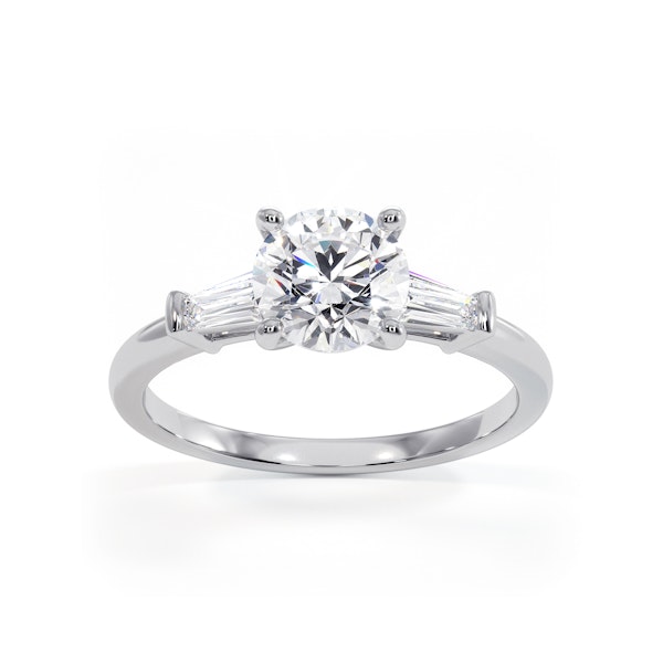 Isadora GIA Diamond Engagement Ring Platinum 1.10ct G/VS2 - Image 3