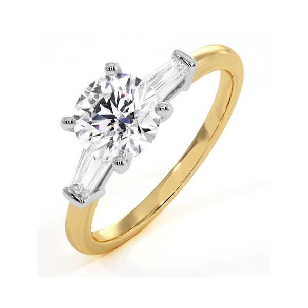 Isadora GIA Diamond Engagement Ring 18KY 1.10ct G/VS2 - Image 1